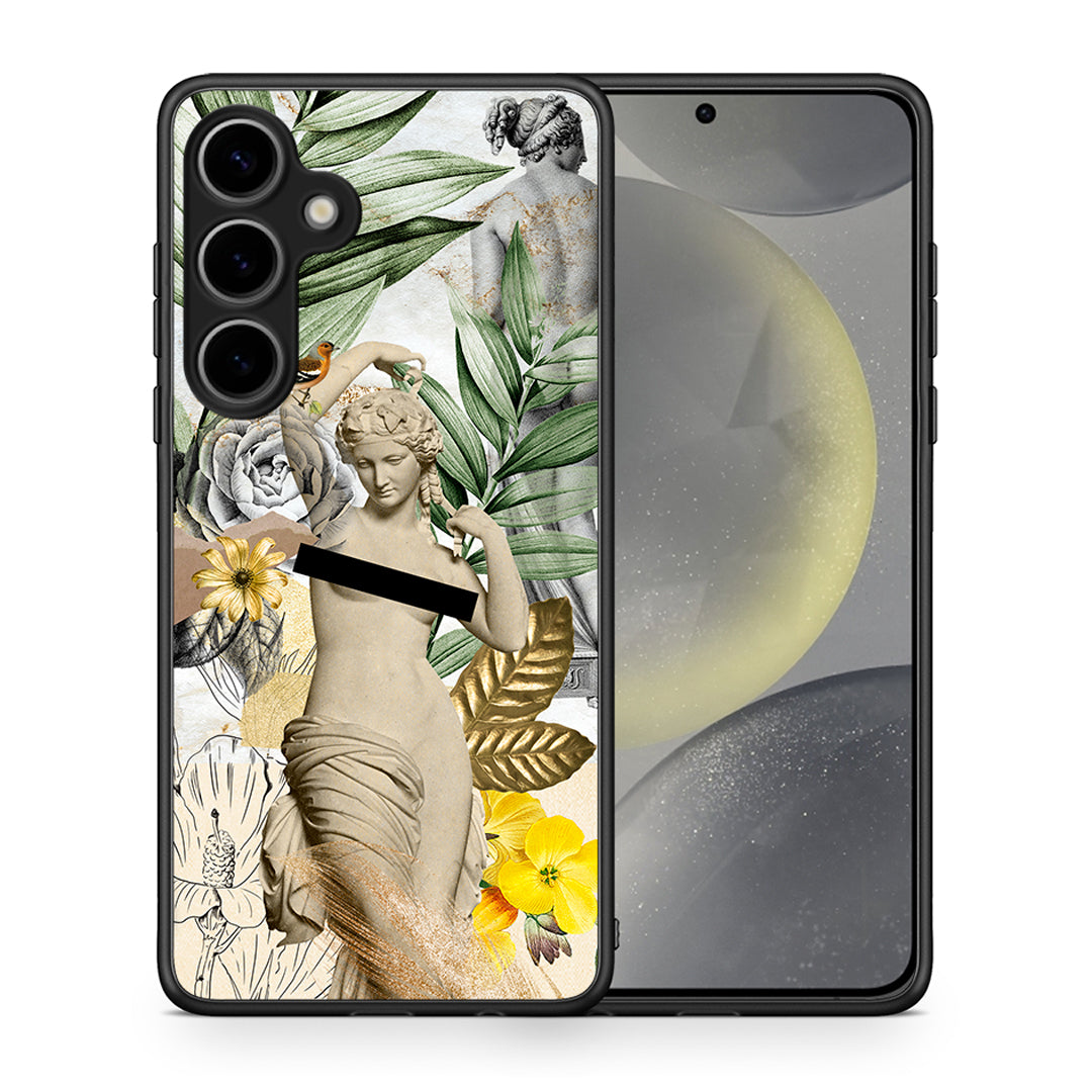 Θήκη Samsung Galaxy S25 Plus Woman Statue από τη Smartfits με σχέδιο στο πίσω μέρος και μαύρο περίβλημα | Samsung Galaxy S25 Plus Woman Statue case with colorful back and black bezels