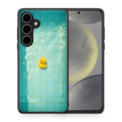 Θήκη Samsung Galaxy S25 Plus Yellow Duck από τη Smartfits με σχέδιο στο πίσω μέρος και μαύρο περίβλημα | Samsung Galaxy S25 Plus Yellow Duck case with colorful back and black bezels