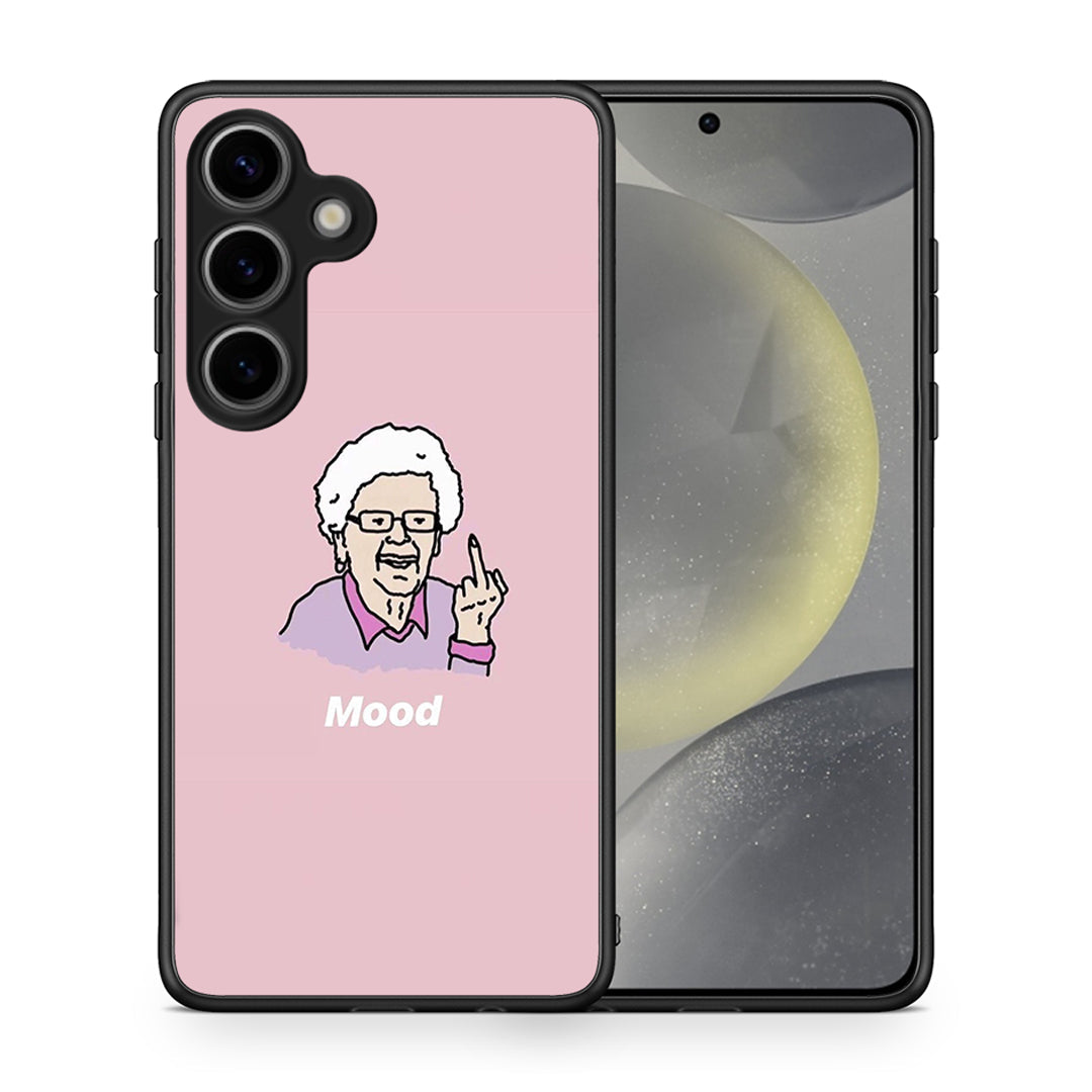 Θήκη Samsung Galaxy S25 Mood PopArt από τη Smartfits με σχέδιο στο πίσω μέρος και μαύρο περίβλημα | Samsung Galaxy S25 Mood PopArt case with colorful back and black bezels