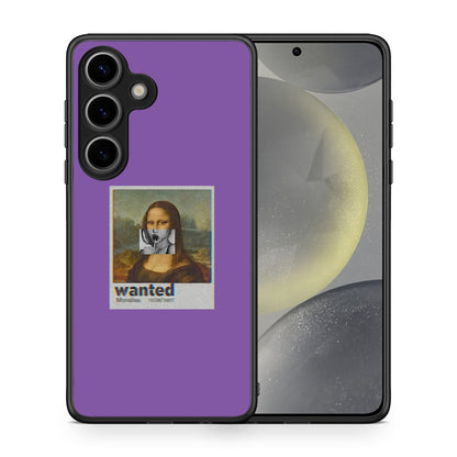 Θήκη Samsung Galaxy S25 Monalisa Popart από τη Smartfits με σχέδιο στο πίσω μέρος και μαύρο περίβλημα | Samsung Galaxy S25 Monalisa Popart case with colorful back and black bezels