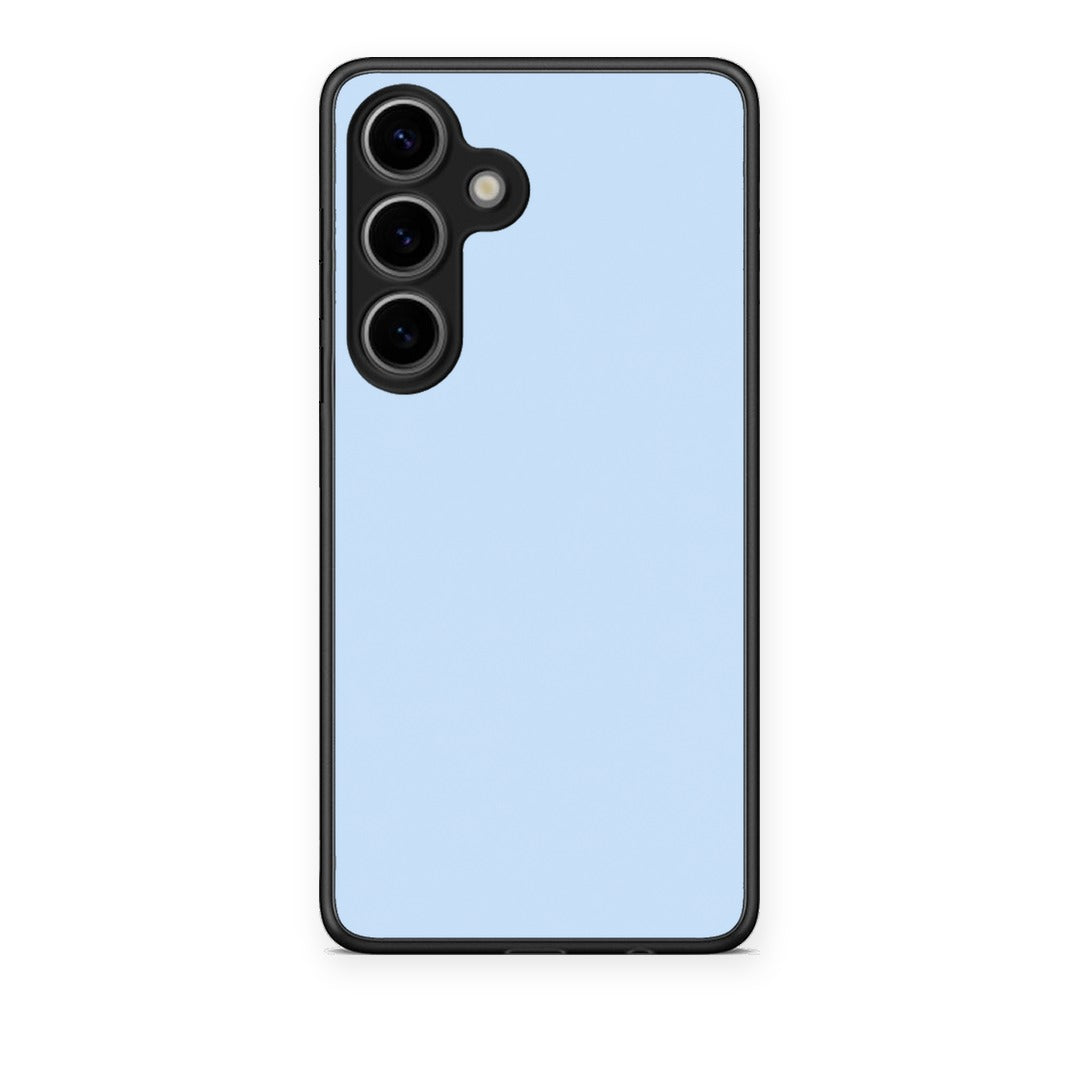 Θήκη Samsung Galaxy S25 Powder Blue από τη Smartfits με σχέδιο στο πίσω μέρος και μαύρο περίβλημα | Samsung Galaxy S25 Powder Blue case with colorful back and black bezels