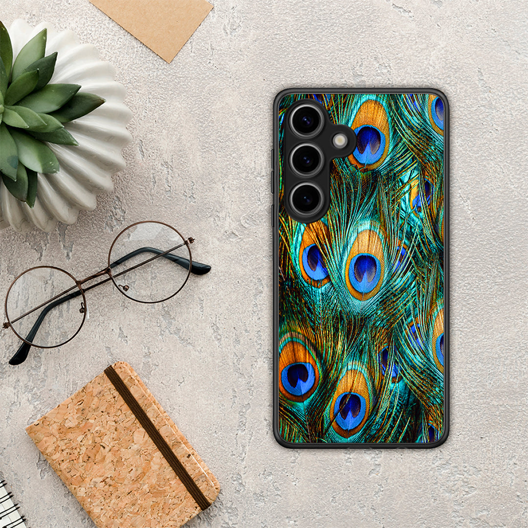 Real Peacock Feathers - Samsung Galaxy S25 θήκη