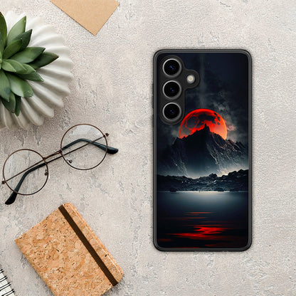 Red Full Moon - Samsung Galaxy S25 θήκη