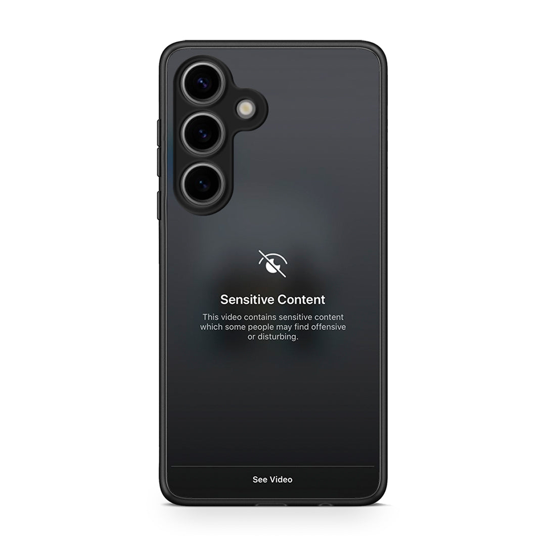 Samsung Galaxy S25 Sensitive Content θήκη από τη Smartfits με σχέδιο στο πίσω μέρος και μαύρο περίβλημα | Smartphone case with colorful back and black bezels by Smartfits