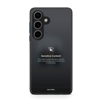 Samsung Galaxy S25 Sensitive Content θήκη από τη Smartfits με σχέδιο στο πίσω μέρος και μαύρο περίβλημα | Smartphone case with colorful back and black bezels by Smartfits