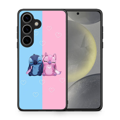 Θήκη Samsung Galaxy S25 Stitch And Angel από τη Smartfits με σχέδιο στο πίσω μέρος και μαύρο περίβλημα | Samsung Galaxy S25 Stitch And Angel case with colorful back and black bezels