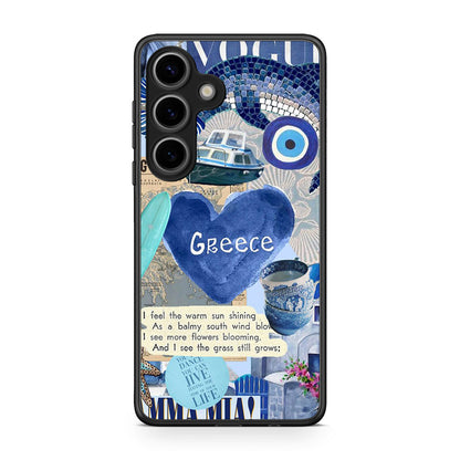 Samsung Galaxy S25 Summer In Greece Θήκη από τη Smartfits με σχέδιο στο πίσω μέρος και μαύρο περίβλημα | Smartphone case with colorful back and black bezels by Smartfits