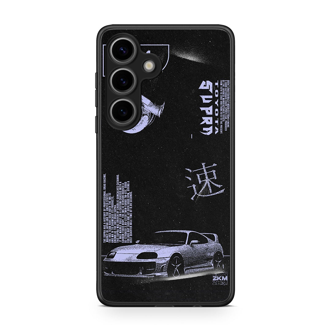 Samsung Galaxy S25 Tokyo Drift Θήκη Αγίου Βαλεντίνου από τη Smartfits με σχέδιο στο πίσω μέρος και μαύρο περίβλημα | Smartphone case with colorful back and black bezels by Smartfits
