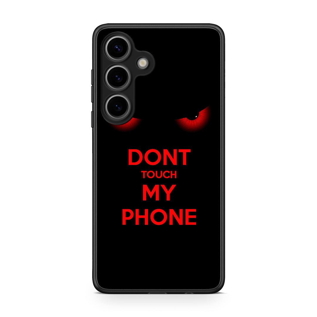 Samsung Galaxy S25 Touch My Phone Θήκη από τη Smartfits με σχέδιο στο πίσω μέρος και μαύρο περίβλημα | Smartphone case with colorful back and black bezels by Smartfits
