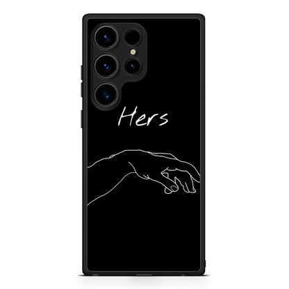 Samsung Galaxy S25 Ultra Aeshetic Love 1 Θήκη Αγίου Βαλεντίνου από τη Smartfits με σχέδιο στο πίσω μέρος και μαύρο περίβλημα | Smartphone case with colorful back and black bezels by Smartfits