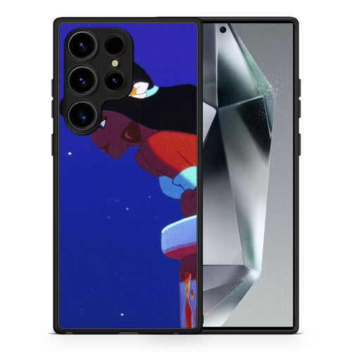 Θήκη Samsung Galaxy S25 Ultra Alladin And Jasmine Love 2 από τη Smartfits με σχέδιο στο πίσω μέρος και μαύρο περίβλημα | Samsung Galaxy S25 Ultra Alladin And Jasmine Love 2 case with colorful back and black bezels