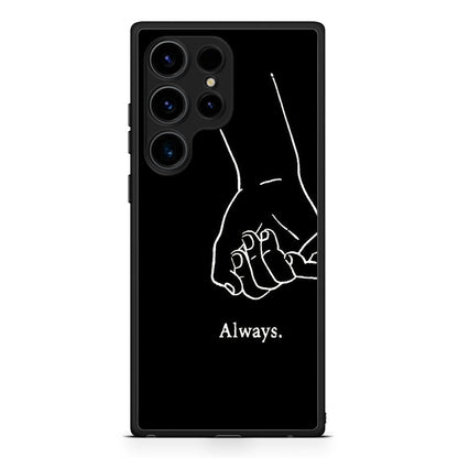 Samsung Galaxy S25 Ultra Always & Forever 1 Θήκη Αγίου Βαλεντίνου από τη Smartfits με σχέδιο στο πίσω μέρος και μαύρο περίβλημα | Smartphone case with colorful back and black bezels by Smartfits