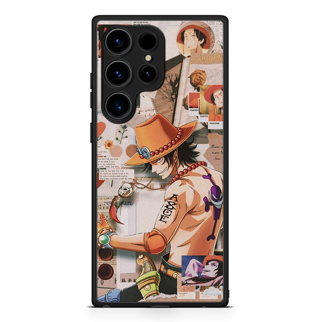 Samsung Galaxy S25 Ultra Anime Collage θήκη από τη Smartfits με σχέδιο στο πίσω μέρος και μαύρο περίβλημα | Smartphone case with colorful back and black bezels by Smartfits