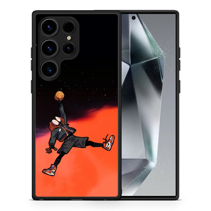 Θήκη Samsung Galaxy S25 Ultra Basketball Hero από τη Smartfits με σχέδιο στο πίσω μέρος και μαύρο περίβλημα | Samsung Galaxy S25 Ultra Basketball Hero case with colorful back and black bezels