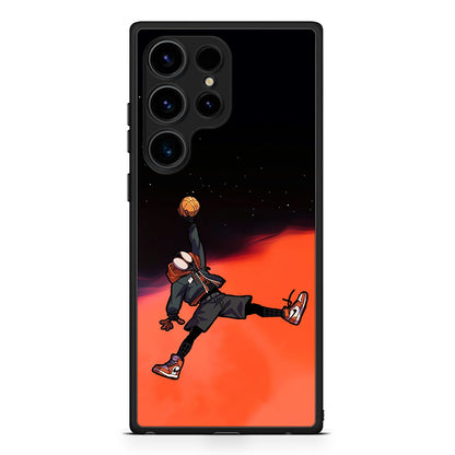 Samsung Galaxy S25 Ultra Basketball Hero θήκη από τη Smartfits με σχέδιο στο πίσω μέρος και μαύρο περίβλημα | Smartphone case with colorful back and black bezels by Smartfits
