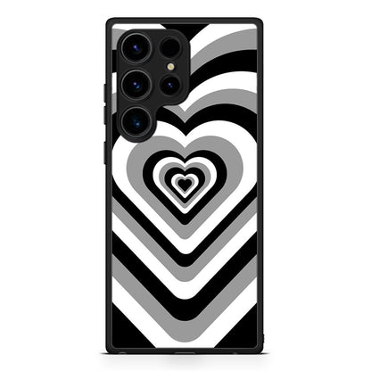 Samsung Galaxy S25 Ultra Black Hearts θήκη από τη Smartfits με σχέδιο στο πίσω μέρος και μαύρο περίβλημα | Smartphone case with colorful back and black bezels by Smartfits