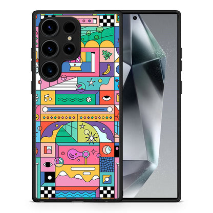 Θήκη Samsung Galaxy S25 Ultra Bubbles Soap από τη Smartfits με σχέδιο στο πίσω μέρος και μαύρο περίβλημα | Samsung Galaxy S25 Ultra Bubbles Soap case with colorful back and black bezels