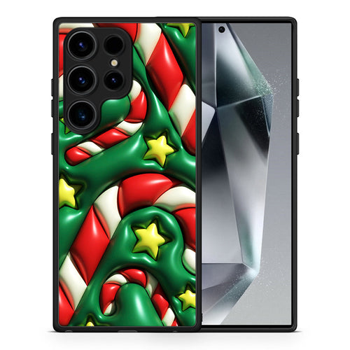 Θήκη Samsung Galaxy S25 Ultra Christmas Bubbles από τη Smartfits με σχέδιο στο πίσω μέρος και μαύρο περίβλημα | Samsung Galaxy S25 Ultra Christmas Bubbles case with colorful back and black bezels