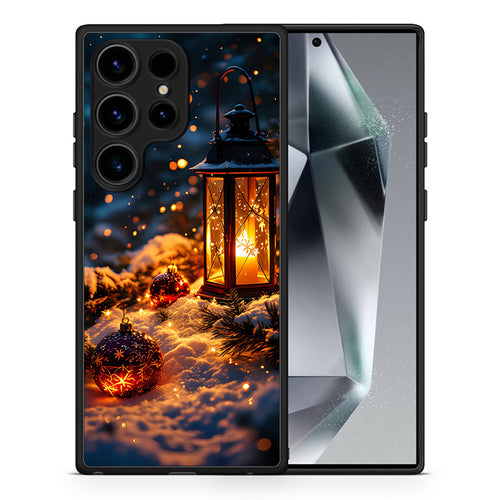 Θήκη Samsung Galaxy S25 Ultra Christmas Ornaments από τη Smartfits με σχέδιο στο πίσω μέρος και μαύρο περίβλημα | Samsung Galaxy S25 Ultra Christmas Ornaments case with colorful back and black bezels
