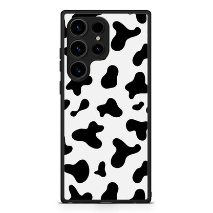 Samsung Galaxy S25 Ultra Cow Print θήκη από τη Smartfits με σχέδιο στο πίσω μέρος και μαύρο περίβλημα | Smartphone case with colorful back and black bezels by Smartfits