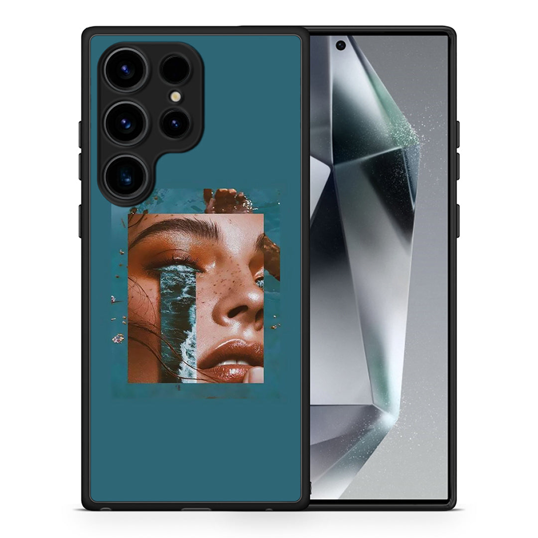 Θήκη Samsung Galaxy S25 Ultra Cry An Ocean από τη Smartfits με σχέδιο στο πίσω μέρος και μαύρο περίβλημα | Samsung Galaxy S25 Ultra Cry An Ocean case with colorful back and black bezels