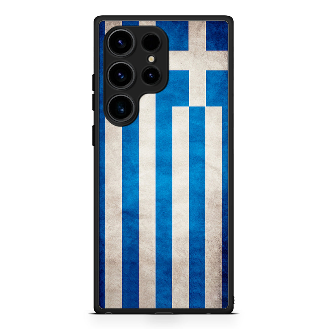 4 - Samsung Galaxy S25 Ultra Greeek Flag case, cover, bumper