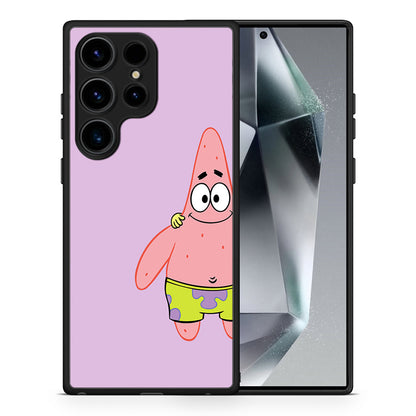 Θήκη Samsung Galaxy S25 Ultra Friends Patrick από τη Smartfits με σχέδιο στο πίσω μέρος και μαύρο περίβλημα | Samsung Galaxy S25 Ultra Friends Patrick case with colorful back and black bezels