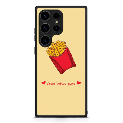Samsung Galaxy S25 Ultra Fries Before Guys Θήκη Αγίου Βαλεντίνου από τη Smartfits με σχέδιο στο πίσω μέρος και μαύρο περίβλημα | Smartphone case with colorful back and black bezels by Smartfits