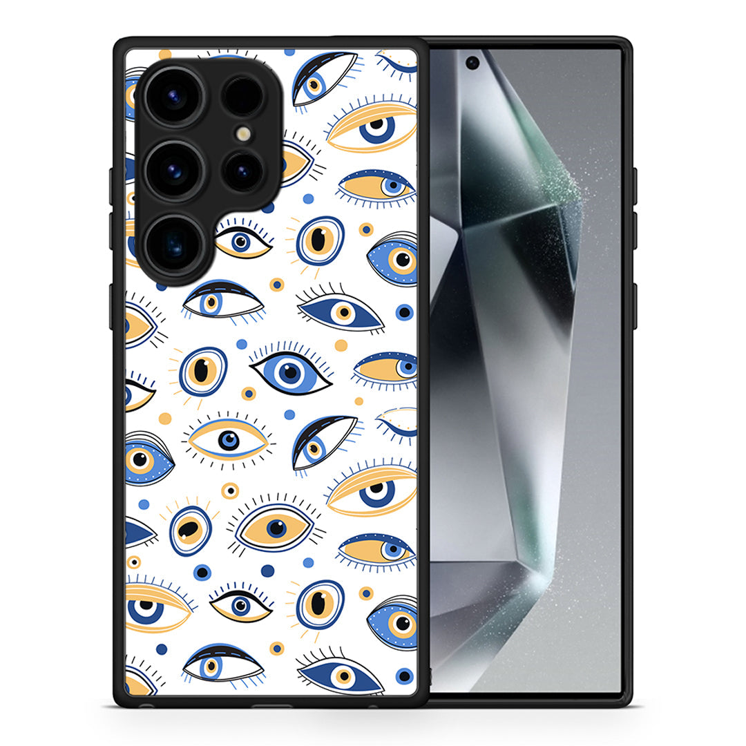 Θήκη Samsung Galaxy S25 Ultra Ftou Ftou από τη Smartfits με σχέδιο στο πίσω μέρος και μαύρο περίβλημα | Samsung Galaxy S25 Ultra Ftou Ftou case with colorful back and black bezels