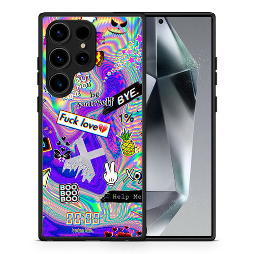 Θήκη Samsung Galaxy S25 Ultra Game Over από τη Smartfits με σχέδιο στο πίσω μέρος και μαύρο περίβλημα | Samsung Galaxy S25 Ultra Game Over case with colorful back and black bezels