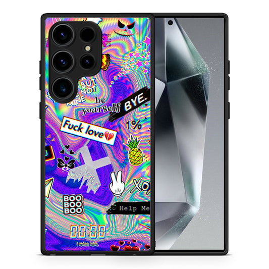 Θήκη Samsung Galaxy S25 Ultra Game Over από τη Smartfits με σχέδιο στο πίσω μέρος και μαύρο περίβλημα | Samsung Galaxy S25 Ultra Game Over case with colorful back and black bezels