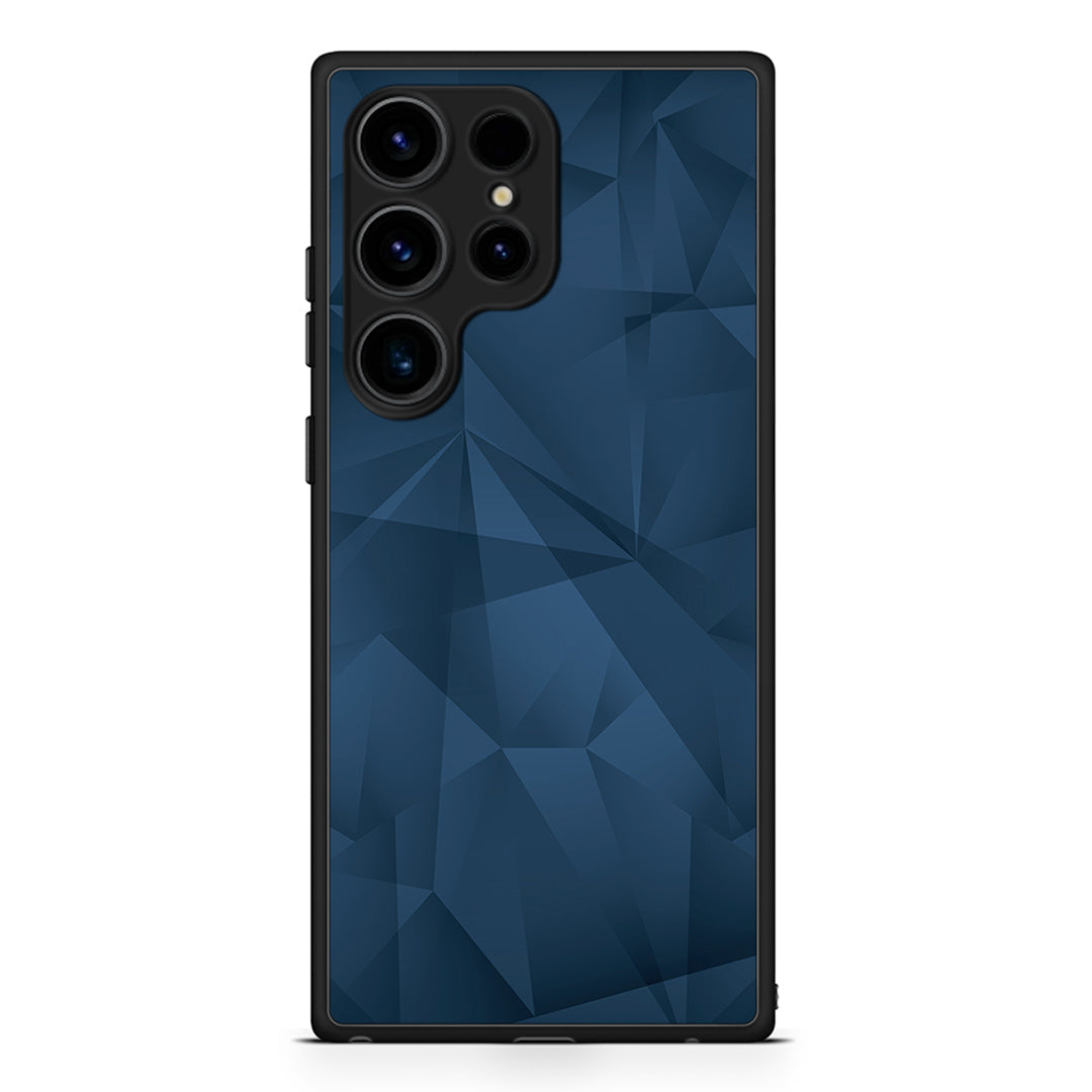 39 - Samsung Galaxy S25 Ultra Blue Abstract Geometric case, cover, bumper