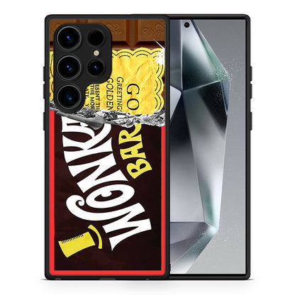 Θήκη Samsung Galaxy S25 Ultra Golden Ticket από τη Smartfits με σχέδιο στο πίσω μέρος και μαύρο περίβλημα | Samsung Galaxy S25 Ultra Golden Ticket case with colorful back and black bezels