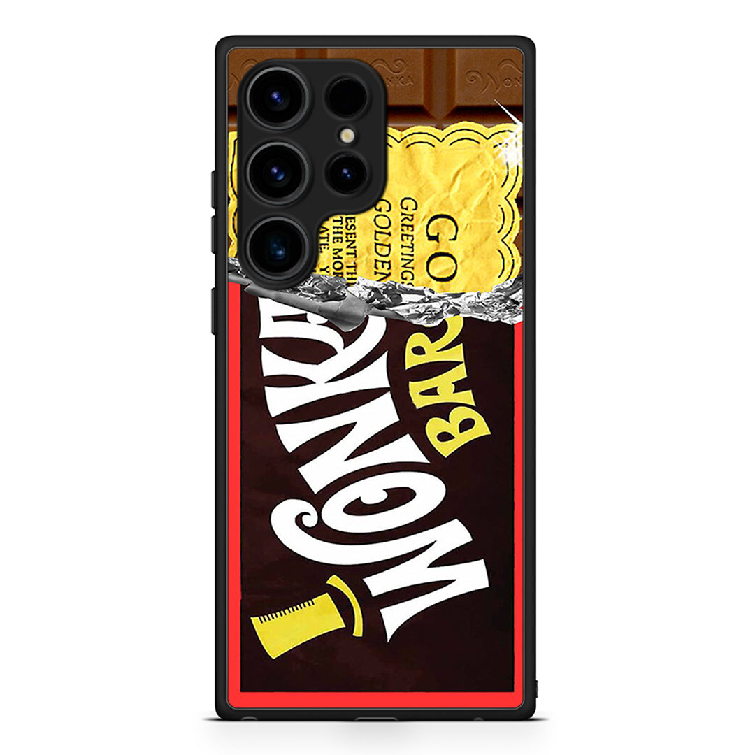 Samsung Galaxy S25 Ultra Golden Ticket θήκη από τη Smartfits με σχέδιο στο πίσω μέρος και μαύρο περίβλημα | Smartphone case with colorful back and black bezels by Smartfits