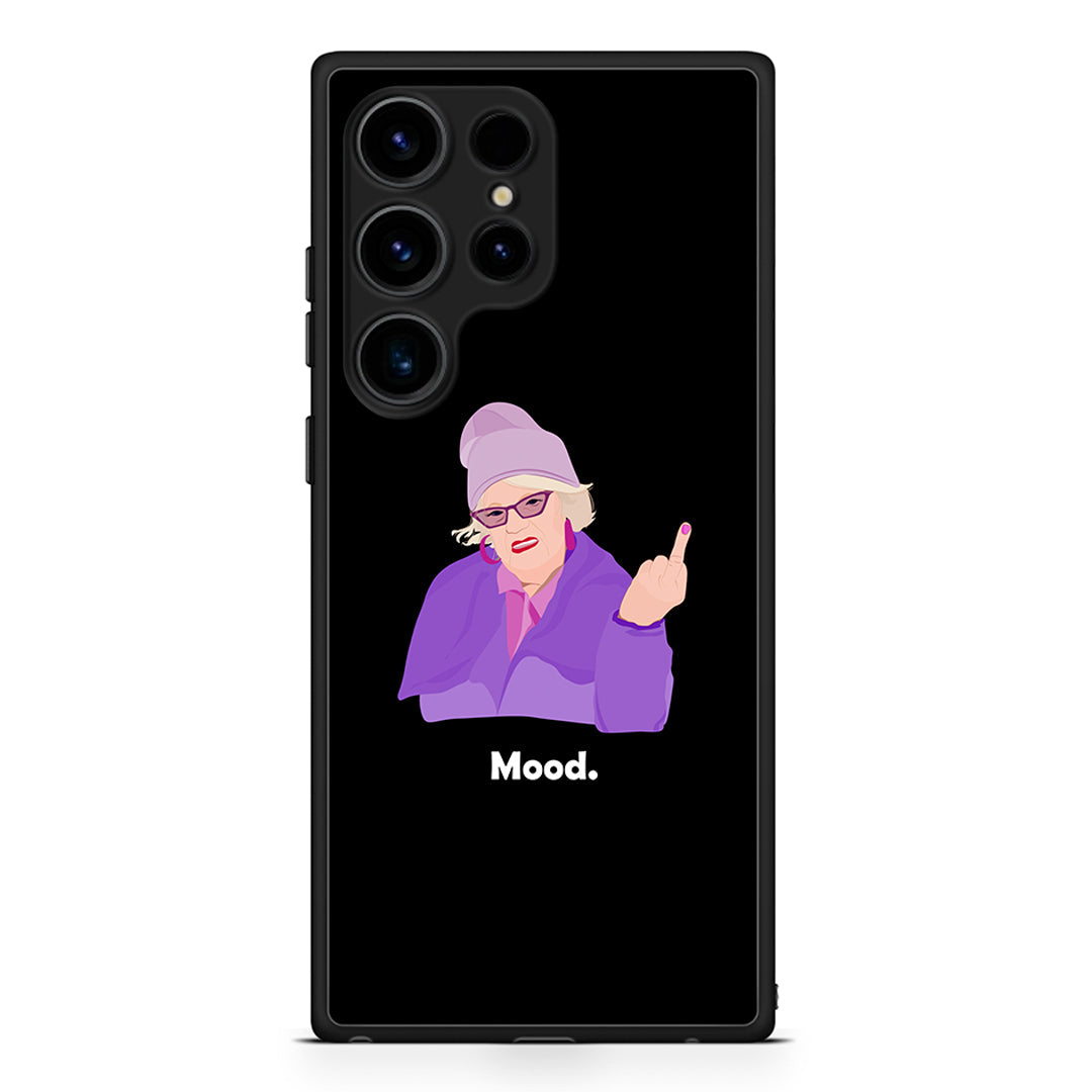Samsung Galaxy S25 Ultra Grandma Mood Black θήκη από τη Smartfits με σχέδιο στο πίσω μέρος και μαύρο περίβλημα | Smartphone case with colorful back and black bezels by Smartfits