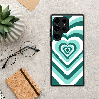 Green Hearts - Samsung Galaxy S25 Ultra θήκη
