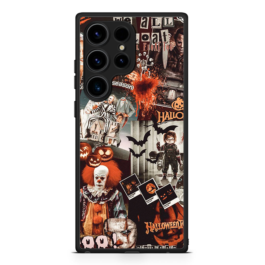 Samsung Galaxy S25 Ultra Halloween Spooky Season Θήκη από τη Smartfits με σχέδιο στο πίσω μέρος και μαύρο περίβλημα | Smartphone case with colorful back and black bezels by Smartfits