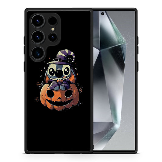 Θήκη Samsung Galaxy S25 Ultra Halloween Stitch από τη Smartfits με σχέδιο στο πίσω μέρος και μαύρο περίβλημα | Samsung Galaxy S25 Ultra Halloween Stitch case with colorful back and black bezels