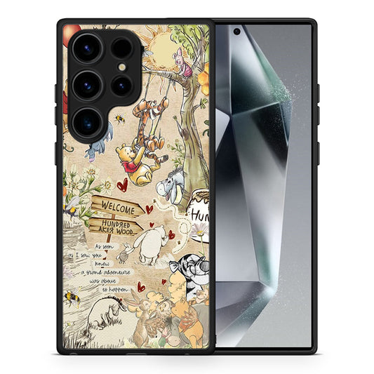 Θήκη Samsung Galaxy S25 Ultra Happy Friends από τη Smartfits με σχέδιο στο πίσω μέρος και μαύρο περίβλημα | Samsung Galaxy S25 Ultra Happy Friends case with colorful back and black bezels