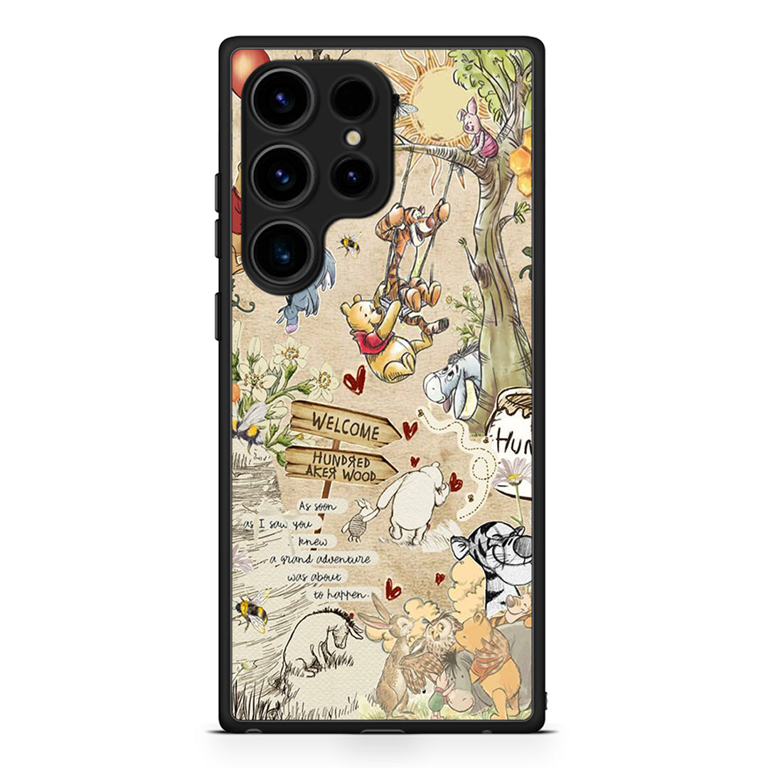 Samsung Galaxy S25 Ultra Happy Friends θήκη από τη Smartfits με σχέδιο στο πίσω μέρος και μαύρο περίβλημα | Smartphone case with colorful back and black bezels by Smartfits