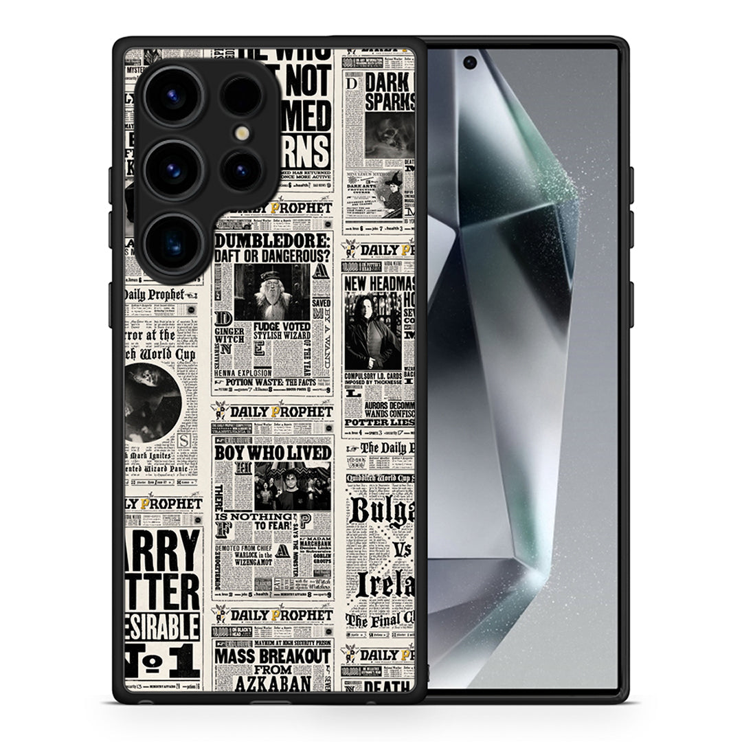 Θήκη Samsung Galaxy S25 Ultra Harry Paper από τη Smartfits με σχέδιο στο πίσω μέρος και μαύρο περίβλημα | Samsung Galaxy S25 Ultra Harry Paper case with colorful back and black bezels