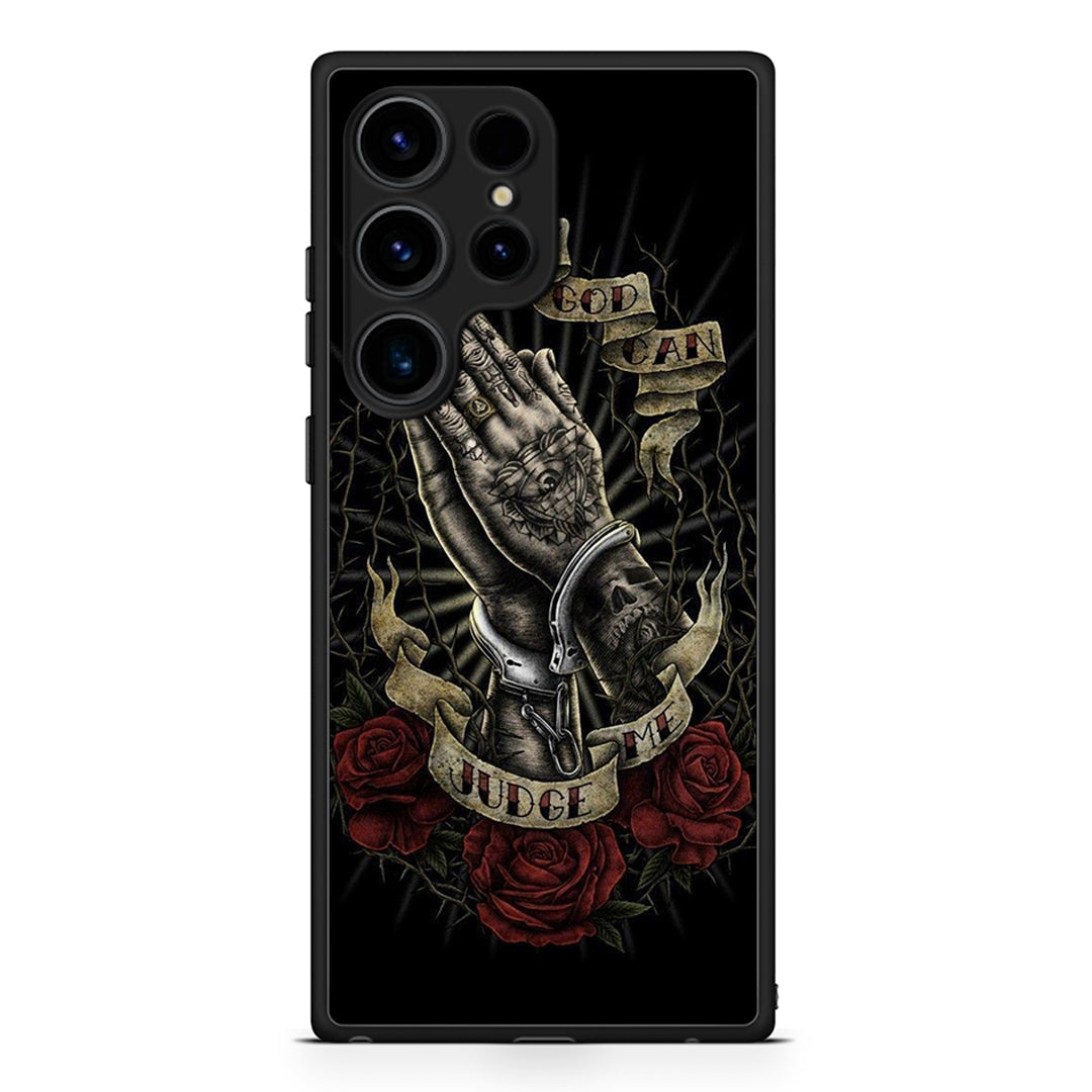 Samsung Galaxy S25 Ultra Judge By God θήκη από τη Smartfits με σχέδιο στο πίσω μέρος και μαύρο περίβλημα | Smartphone case with colorful back and black bezels by Smartfits