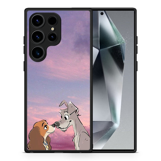 Θήκη Samsung Galaxy S25 Ultra Lady And Tramp από τη Smartfits με σχέδιο στο πίσω μέρος και μαύρο περίβλημα | Samsung Galaxy S25 Ultra Lady And Tramp case with colorful back and black bezels