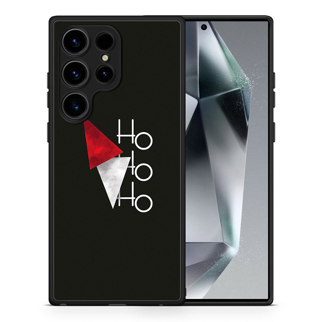 Θήκη Samsung Galaxy S25 Ultra Minimal Christmas από τη Smartfits με σχέδιο στο πίσω μέρος και μαύρο περίβλημα | Samsung Galaxy S25 Ultra Minimal Christmas case with colorful back and black bezels