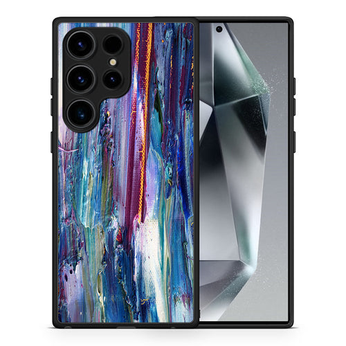 Θήκη Samsung Galaxy S25 Ultra Winter Paint από τη Smartfits με σχέδιο στο πίσω μέρος και μαύρο περίβλημα | Samsung Galaxy S25 Ultra Winter Paint case with colorful back and black bezels