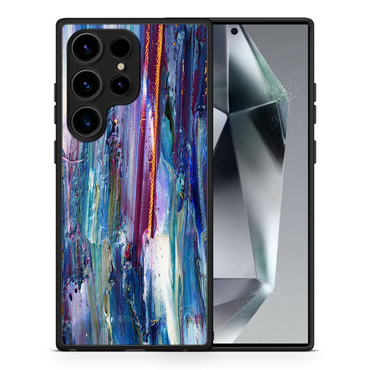 Θήκη Samsung Galaxy S25 Ultra Winter Paint από τη Smartfits με σχέδιο στο πίσω μέρος και μαύρο περίβλημα | Samsung Galaxy S25 Ultra Winter Paint case with colorful back and black bezels