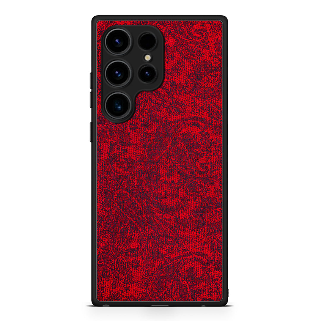 Samsung Galaxy S25 Ultra Paisley Cashmere θήκη από τη Smartfits με σχέδιο στο πίσω μέρος και μαύρο περίβλημα | Smartphone case with colorful back and black bezels by Smartfits