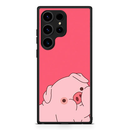 Samsung Galaxy S25 Ultra Pig Love 1 Θήκη Αγίου Βαλεντίνου από τη Smartfits με σχέδιο στο πίσω μέρος και μαύρο περίβλημα | Smartphone case with colorful back and black bezels by Smartfits