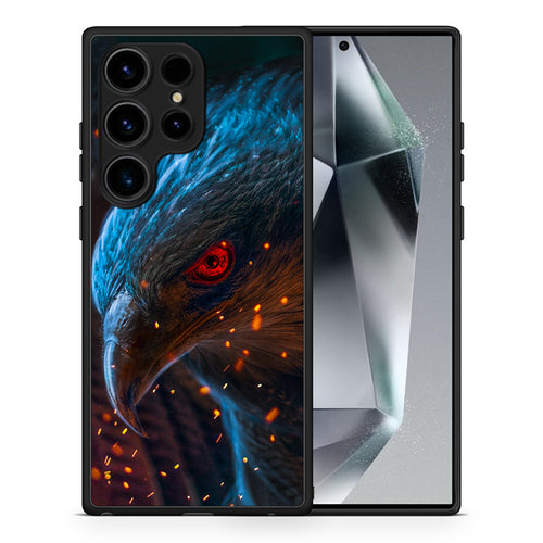 Θήκη Samsung Galaxy S25 Ultra Eagle PopArt από τη Smartfits με σχέδιο στο πίσω μέρος και μαύρο περίβλημα | Samsung Galaxy S25 Ultra Eagle PopArt case with colorful back and black bezels