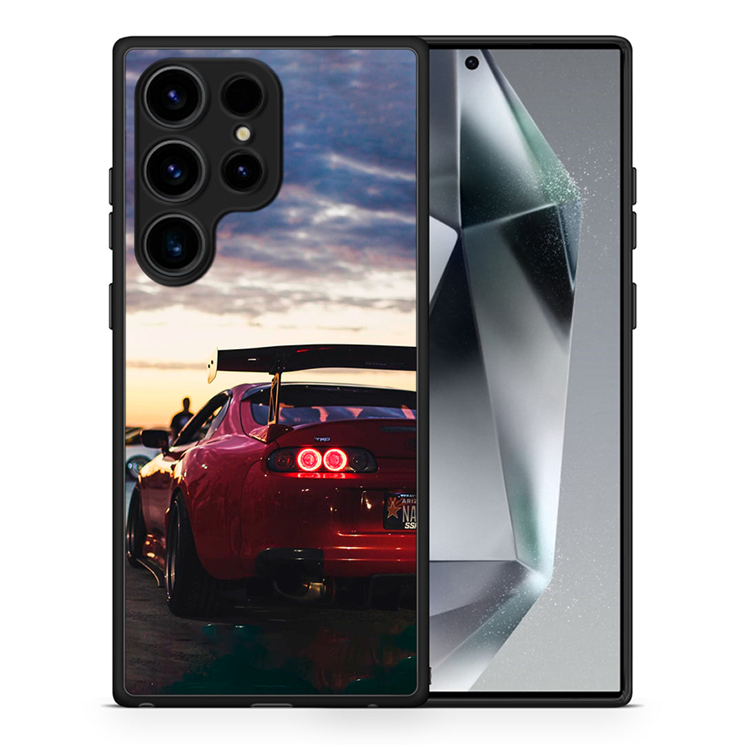 Θήκη Samsung Galaxy S25 Ultra Racing Supra από τη Smartfits με σχέδιο στο πίσω μέρος και μαύρο περίβλημα | Samsung Galaxy S25 Ultra Racing Supra case with colorful back and black bezels